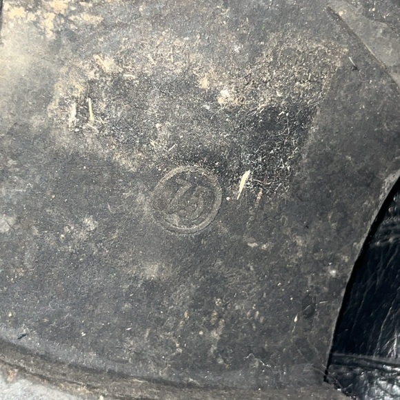 Wild Diva Lounge Black Moto Boots Zip & Lace Up Grunge Style 7.5 - Picture 6 of 9